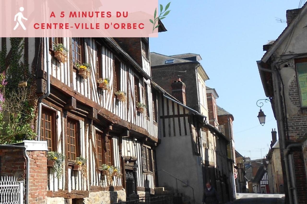Suite Jungle - Jardin, Netflix Et Parking - Le Manoir Aux Pommes Orbec Exterior foto